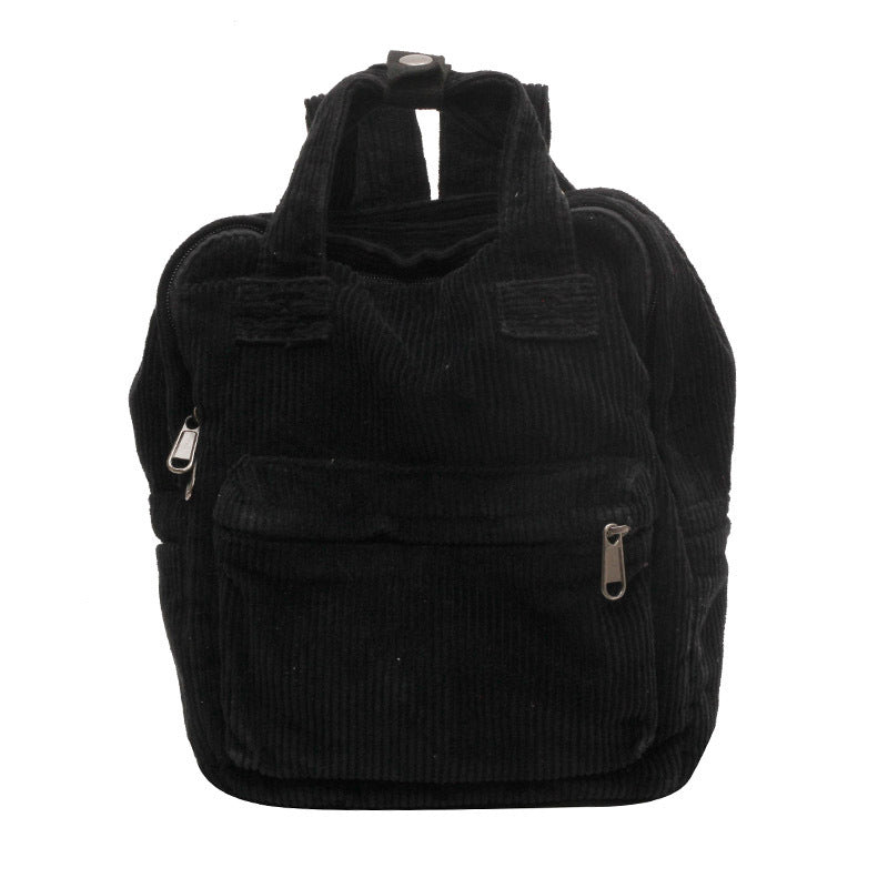 Daily Matching Corduroy Backpack For Women